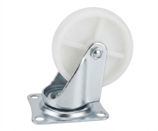  WHEEL WHITE PLASTIC 3" BEARING TYPE 