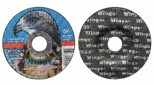 [ BRIX  الماس قاطع قرص 4.5 انش ]  WINGS CUTTING DISC STEEL 4.5" 115X3.0X22.23 -TURKEY 