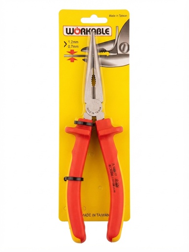 [  حديديCOMBINATION  بليير 200 ملم84-002 ]  WORKABLE LONG NOSE PLIER 8" TAIWAN - LN-118 