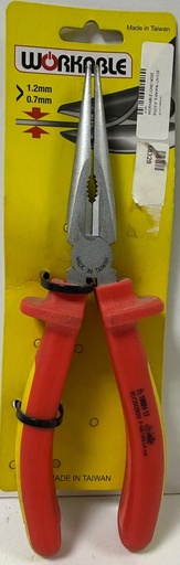 [  حديديCOMBINATION  بليير 200 ملم84-002 ]  WORKABLE LONG NOSE PLIER 8" TAIWAN - LN-118 
