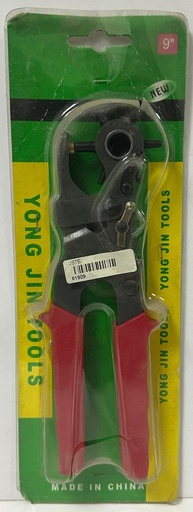 [  خرامة جلد ]  YONG JIN TOOLS LEATHER PUNCH 9" RED HANDLE 
