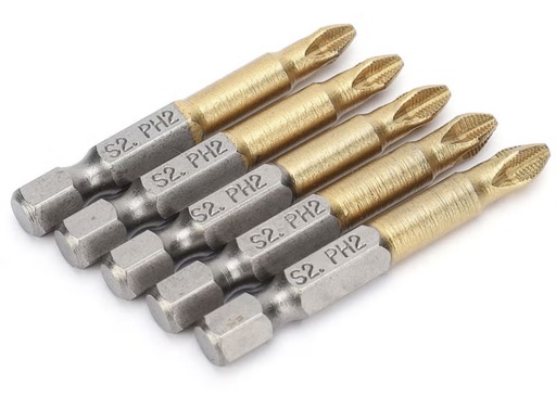 ZHIWEI/YDS SCREW DRIVER BIT MAGNETIC S2 PH2/PZ2X65L -  ALL COLOR/0187