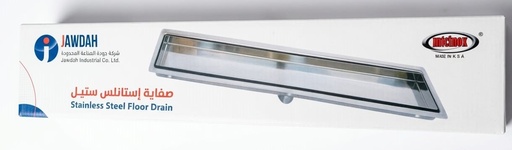 JAWDAH FLOOR DRAIN FOR TILES S.STEEL CONCEALED  10X50 - K.S.A