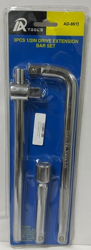 [AD-8613] IA TOOLS 3PCS 1/2IN DRIVE EXTENSIONBAR SET -AD-8613