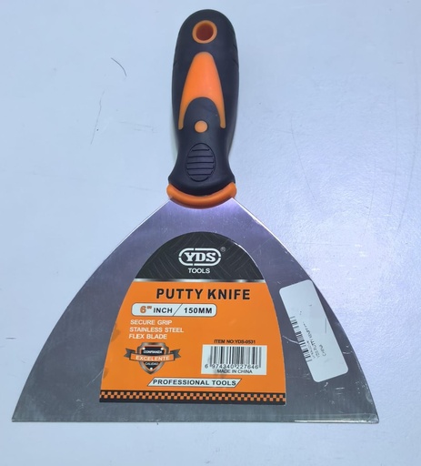 YDS PUTTY KINFE STEEL 6" -CHINA