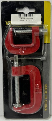 C CLAMP WOODWORKING CARPENTER 2PCS SET (1"-2")-CHINA