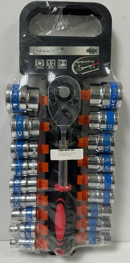 SHUN DA 19PCS 1/2" SOCKET SET WRENCH -CHINA