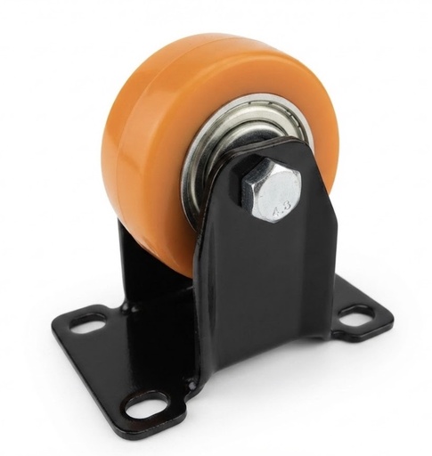 WHEEL ORANGE RUBBER FIX 2.5" 50X32 -CHINA