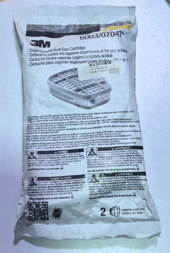 3M CATRIDGE FILTER DOUBLE -CHINA/6003/07047