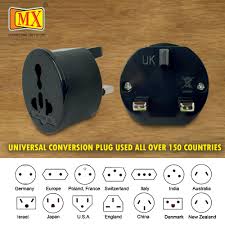 GIMATH 3PIN PLUG FLAT PIN BLACK 13A 250V -CHINA