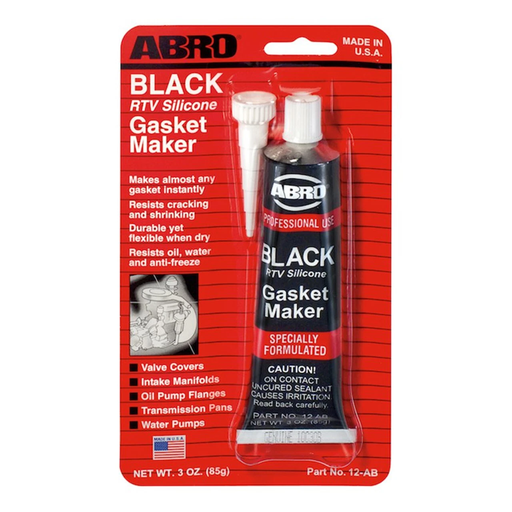 ABRO BLACK RTV SILICONE GASKET MAKER 85G -USA