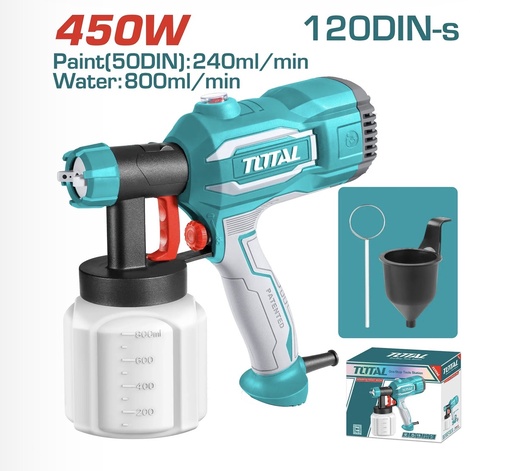 TOTAL SPRAY GUN ELECTRIC  450W 220-240V -CHINA/TT3506