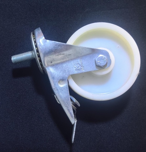 WHEEL WHITE PLASTIC 4" BREAK BolT- KIT