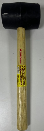 [LMGH021-24] FORCE RUBBER HAMMER BLACK 240Z WOOD HANDLE - LMGH021-24