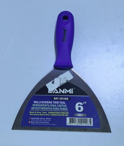 DANMI WALL SCRAPER STEEL 6" -CHINA/191106