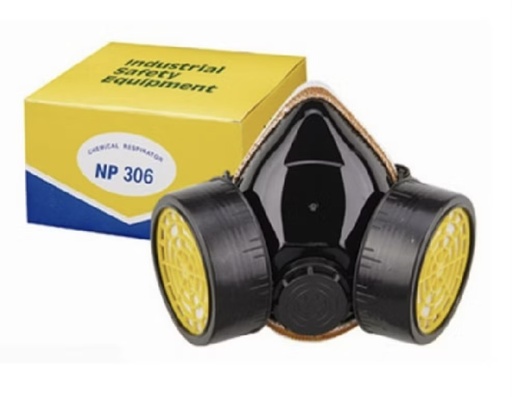 INDUSTRIAL SAFETY RESPIRATOR DOUBLE FILTER MASK-NP306/304