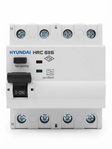 HYUNDAI BREAKER RCCB 25A-30MA 63AF 30MA-KOREA/HRC63S