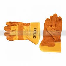 DINGQI HAND GLOVES YELLOW/BROWN -CHINA