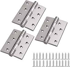 LION BALL SHIQIU DOOR HINGES 4"X3.5"X3.0MM 4BB (NICKEL) SILVER  -CHINA-265-74