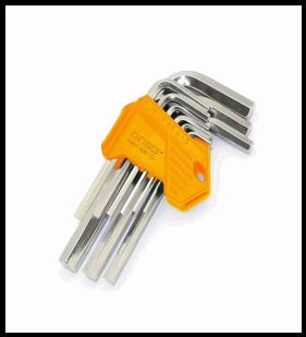 DINGQI 9PCS SIX ANGLE BAR WRENC 1.5-10MM-CHINA/1720A