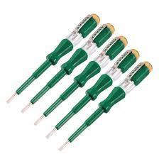 JCTOP ELECTRIC TESTER GREEN SMALL 3X140MM AC-100-500V-CHINA/DE207-19881
