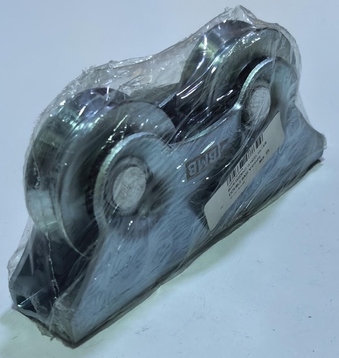 BMB SLIDING WHEEL SILVER DOUBLE BASE U SHAPE 50MM -CHINA/6106-002