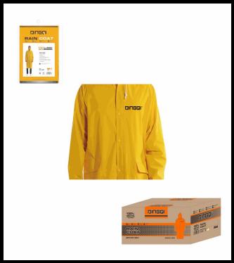 [معطف واقٍ من المطر] DINGQI RAIN COAT YELLOW (L) -CHINA/IF01001